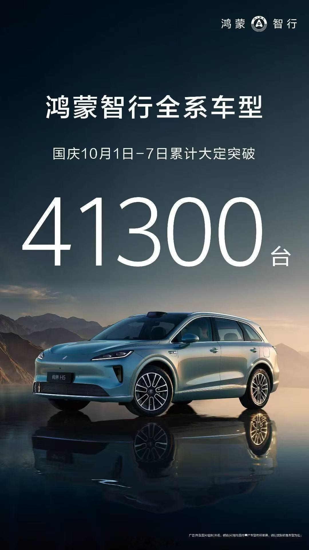 鸿蒙智行太猛了，国庆7天大定41300台，对吧，我之前就说了，这批新车上来后销量