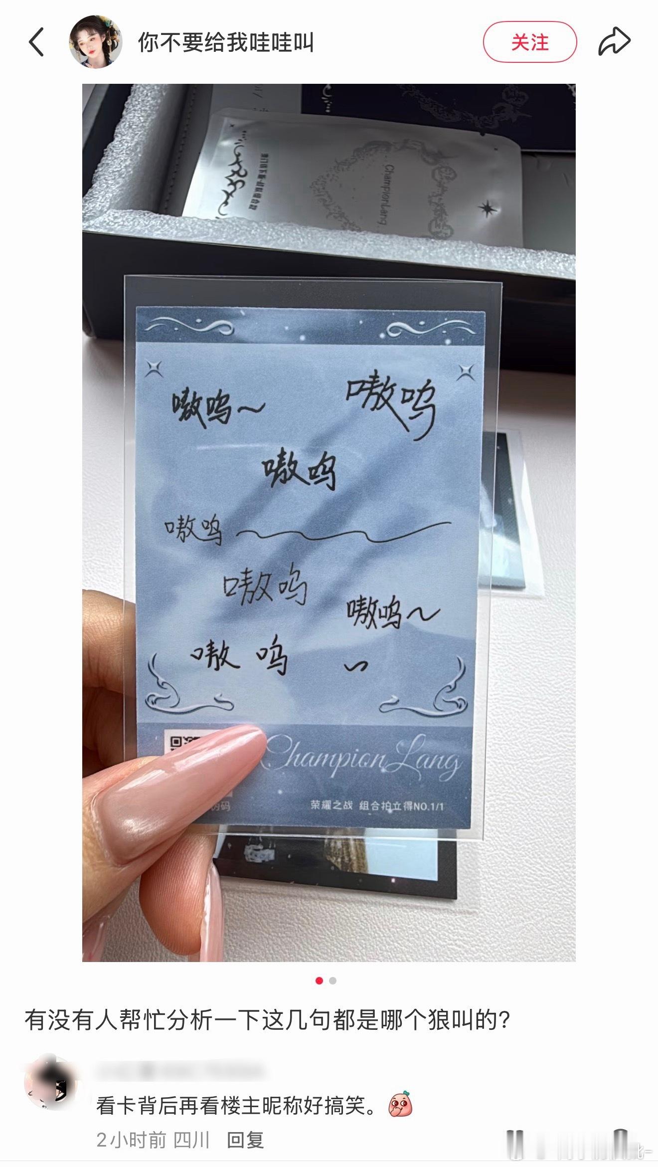 七匹狼卡背《你不要给我哇哇叫》 