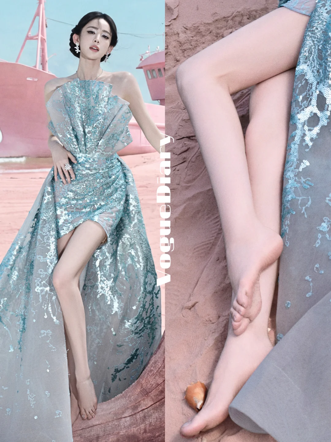 娜扎嘉人时尚风格之夜神图！美成人鱼公主