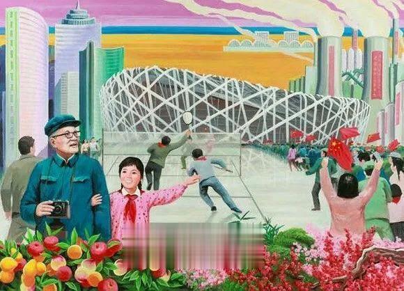 人民群众喜闻乐见的老朋友朝鲜，官方出的一本宣传中国的漫画书

1、爷爷，快看，广