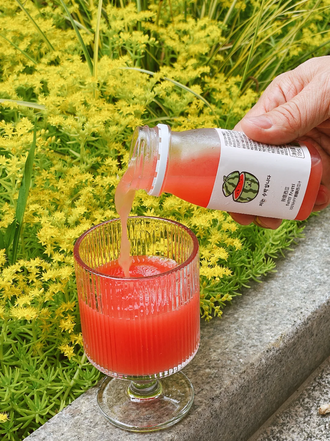 🍉 一口沦陷！这瓶西瓜汁直接喝到瓜田本田