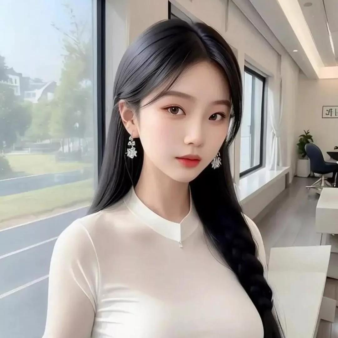 优雅白衣少女，气质如兰