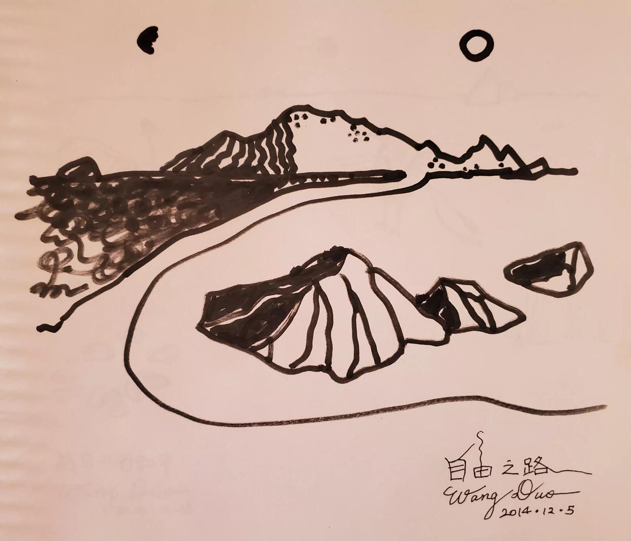 王铎彩水画选：我的另一组写意画
我的画话：画画要追求笔意，要把人引入画中。最好，