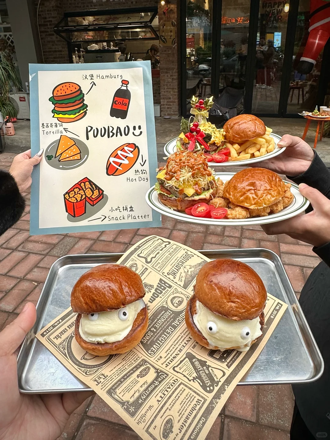 🌲*.🍔柳州新出的圣诞Hamburger（漂亮小店）