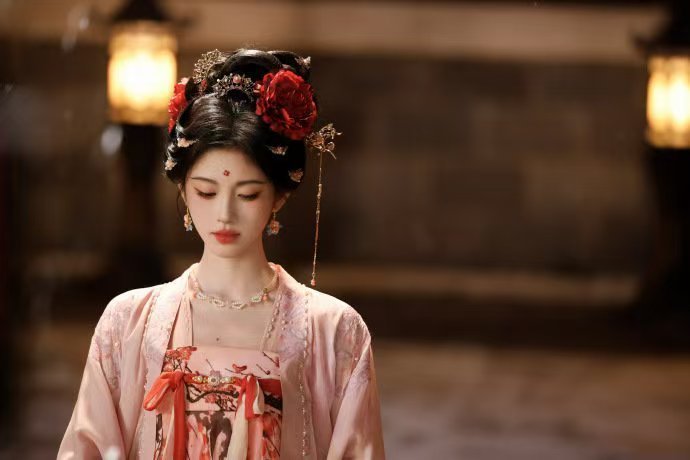 鞠婧祎给酷酷子吹风扇鞠婧祎真的又美又暖心，候场时看到穿厚重玩偶服的酷酷子，主动凑