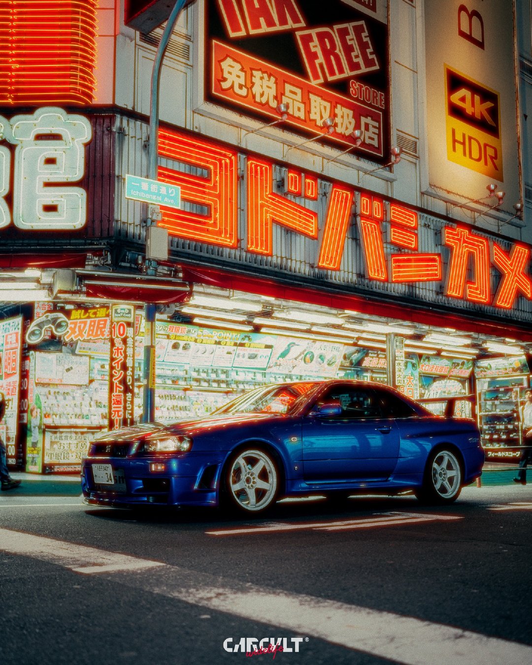 日本风情画 GTR-R34 in shinjuku 新宿 每日一战神 ​​​