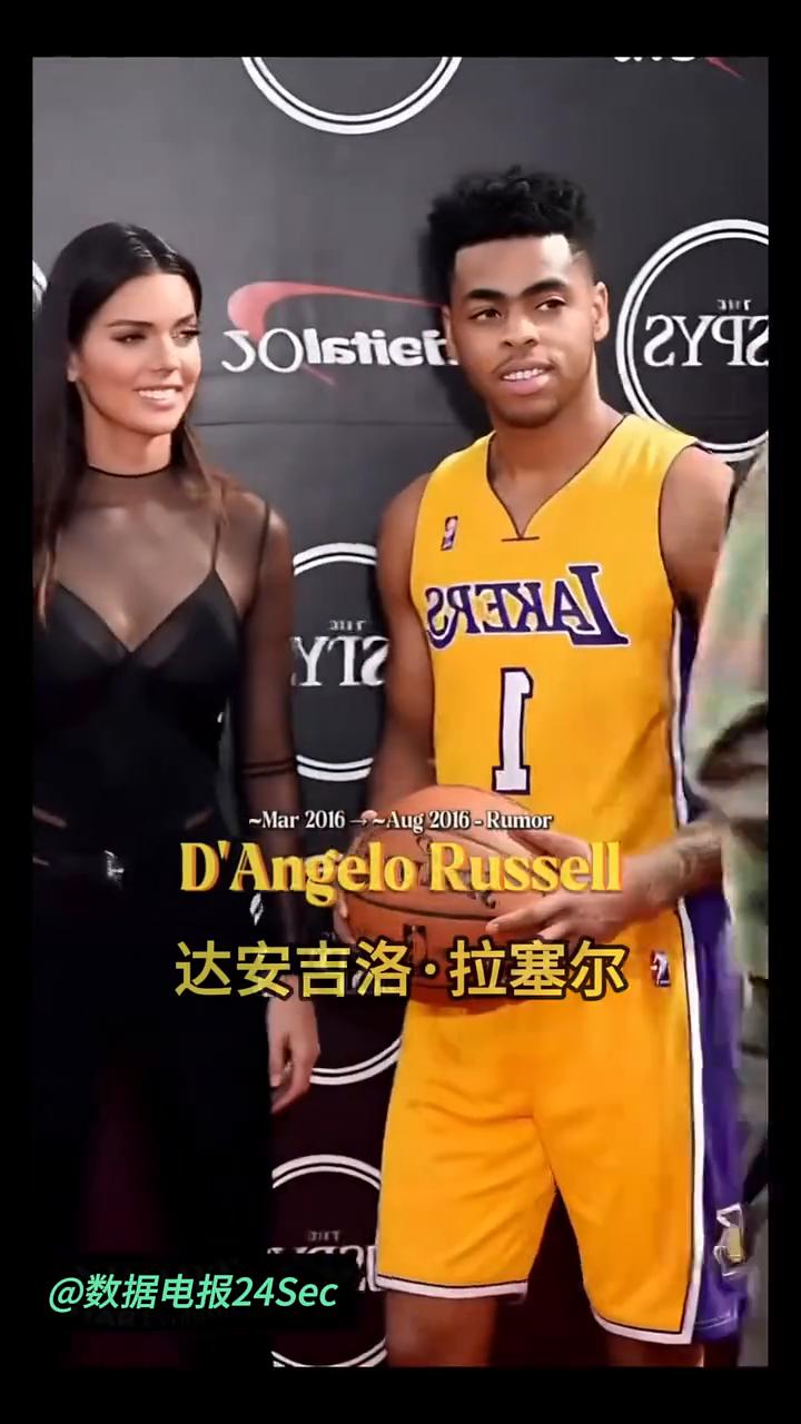 肯达尔·詹娜交往过的NBA男友。
数据电报24Sec。
乔丹·克拉克森、达安吉洛