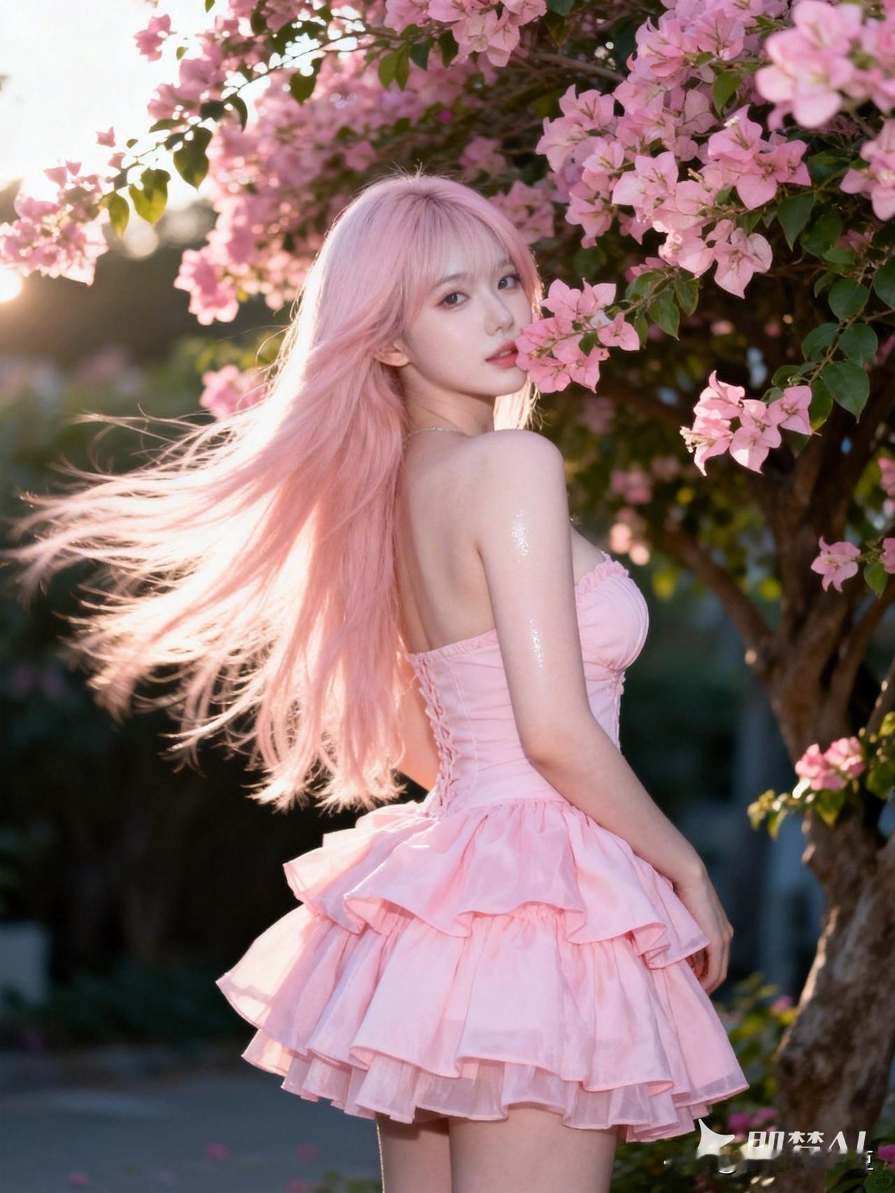 樱花开了，来个樱花少女