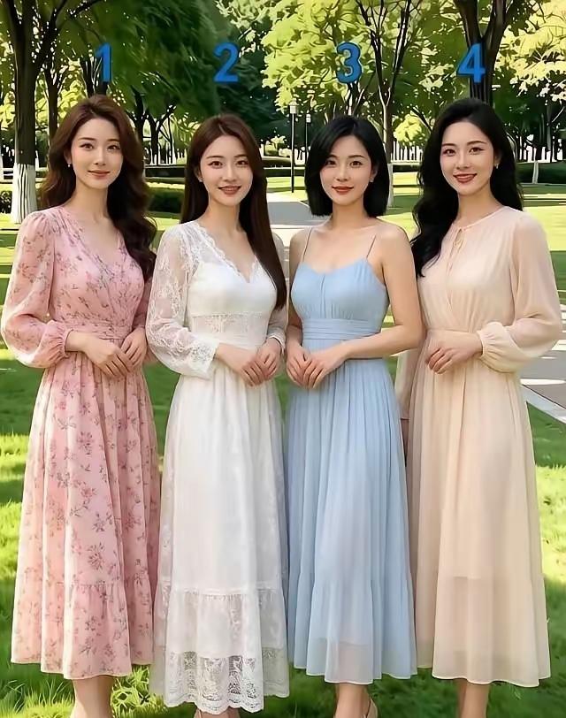 假如你是一个55岁的光棍大叔，在这四位美女里挑一个结婚，你会选几号和人家结婚？
