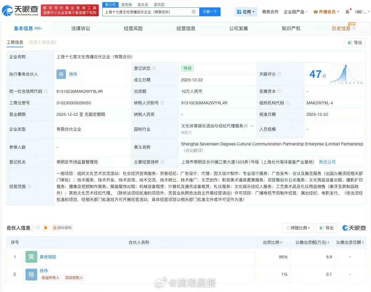 【#黄杨钿甜耳环事件后曾成立新企业#，#黄杨钿甜耳环事件后曾发起维权#】#黄杨钿