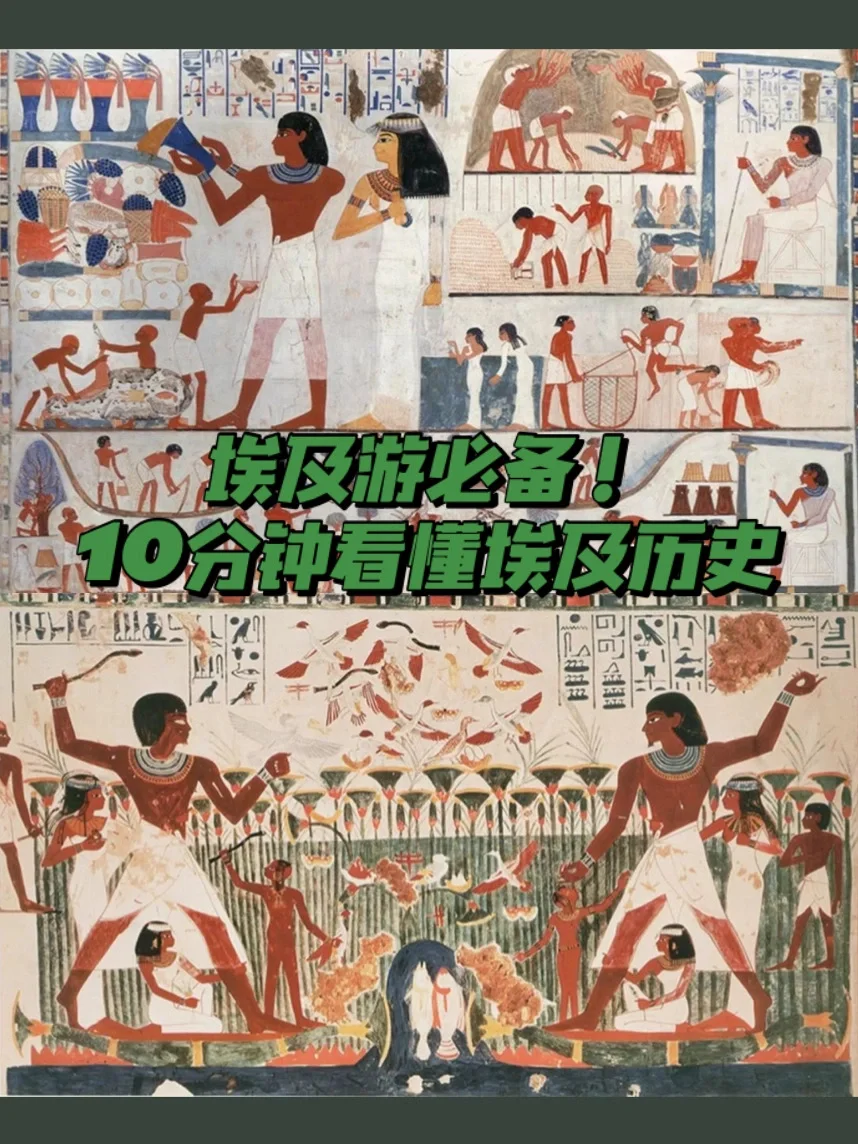 一看就懂的古埃及历史！出游必备！建议收藏