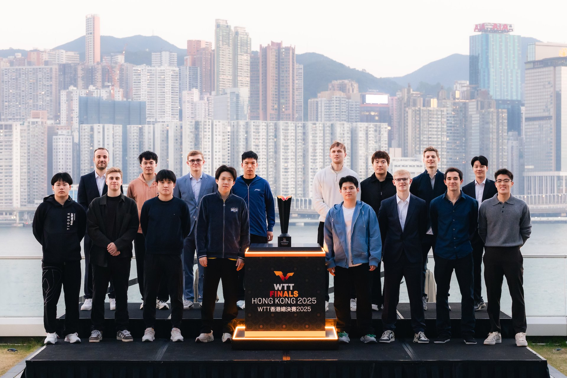 2025WTT香港总决赛各项参赛球员香港城市照合照📸 