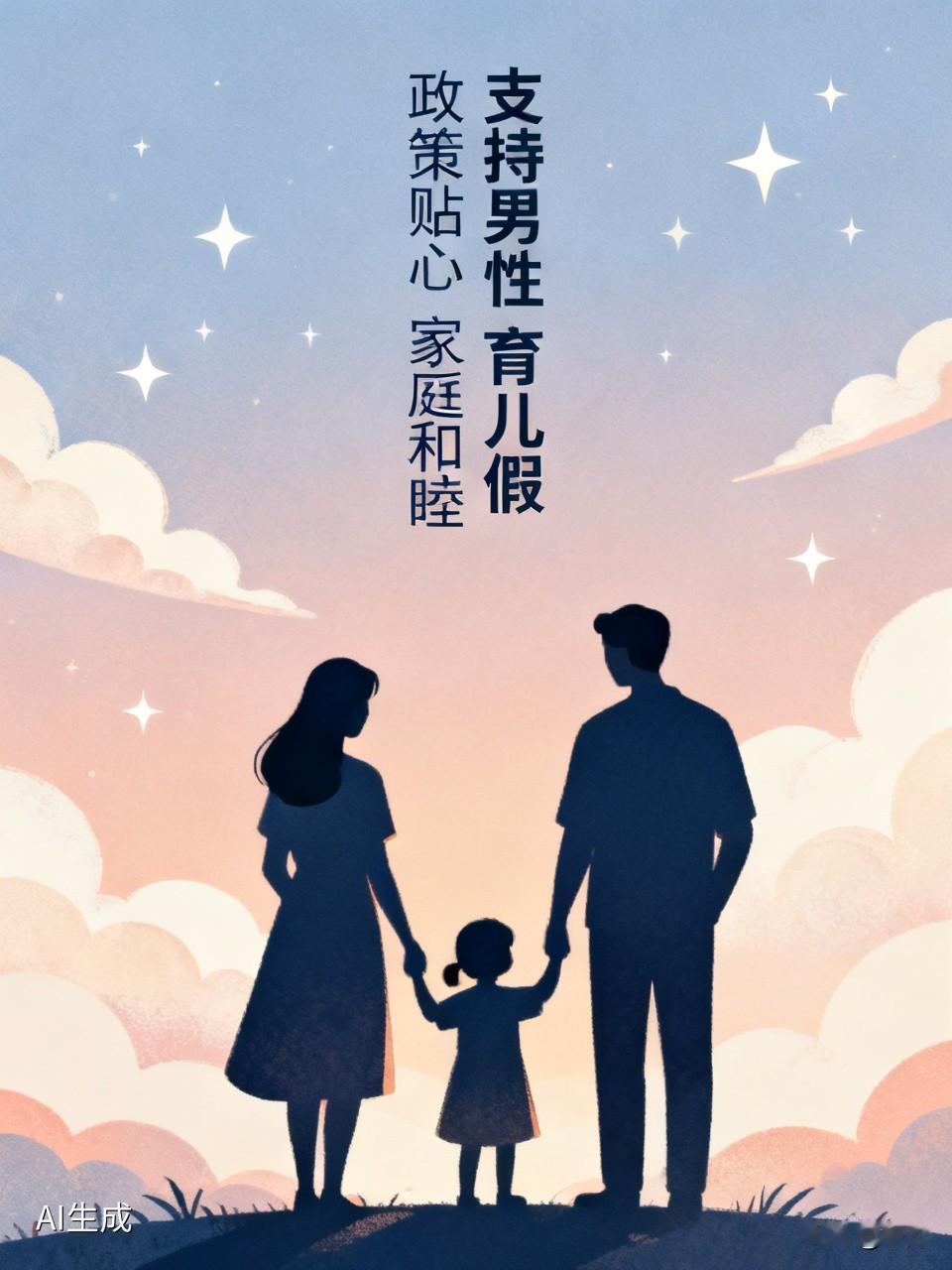 我打心底里支持男性拥有育儿假。现在国家条件好了，政策也该更贴心。如今生育率一直上