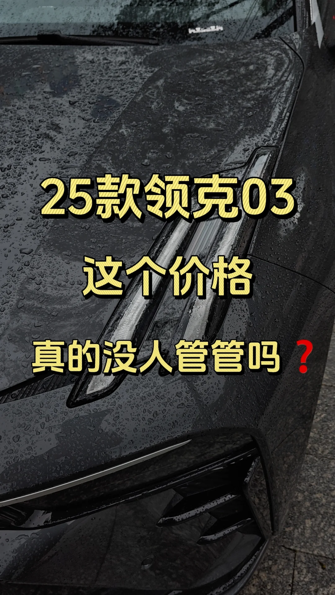 25款领克03卖这个价格，真的没人管管吗