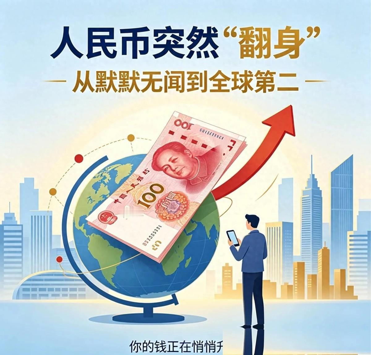 人民币突然“翻身“：从默默无闻到全球第二，你的钱正在悄悄升值！
真正值得盯的数字