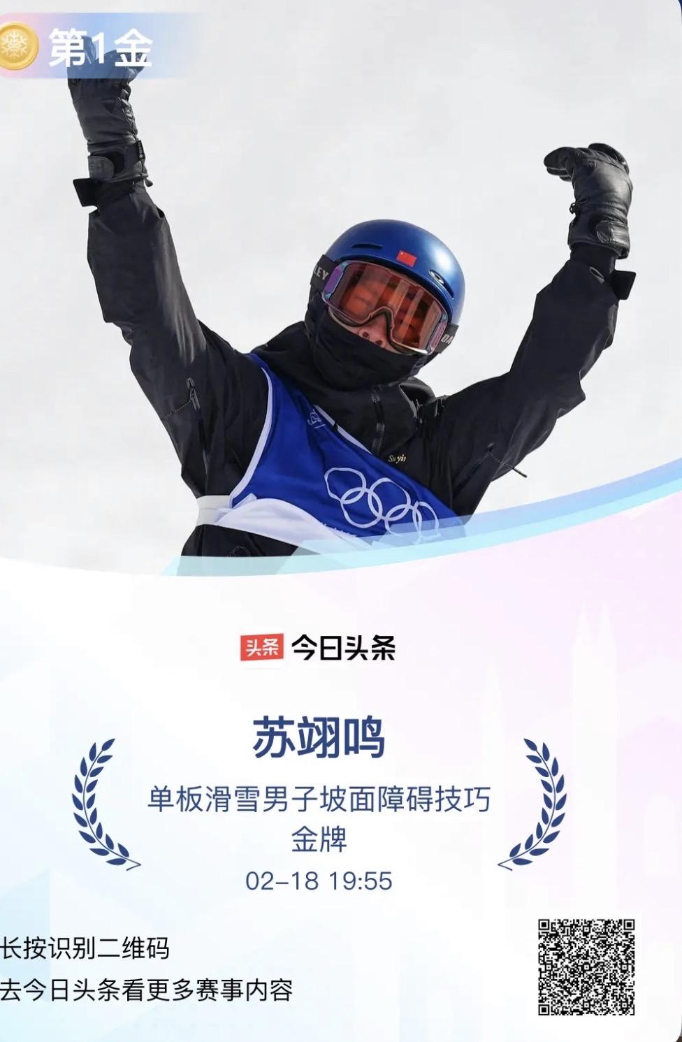 🏂 苏翊鸣：少年踏雪，归来仍少年苏翊鸣 

从北京到米兰，从17岁到22岁，苏