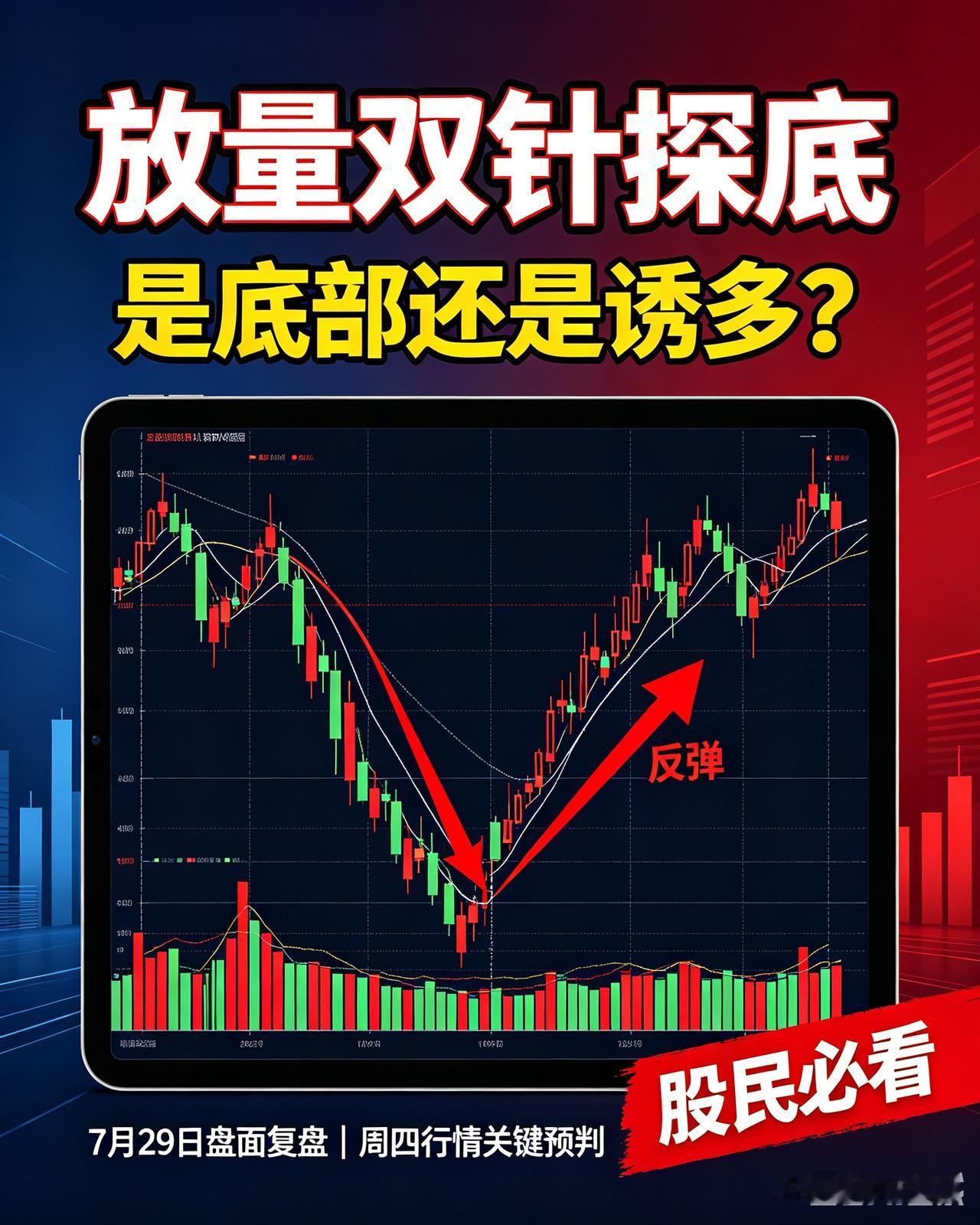 今天，A股，出现了两个罕见信号。

常看盘的老手应该懂，这种级别的放量深V，往往