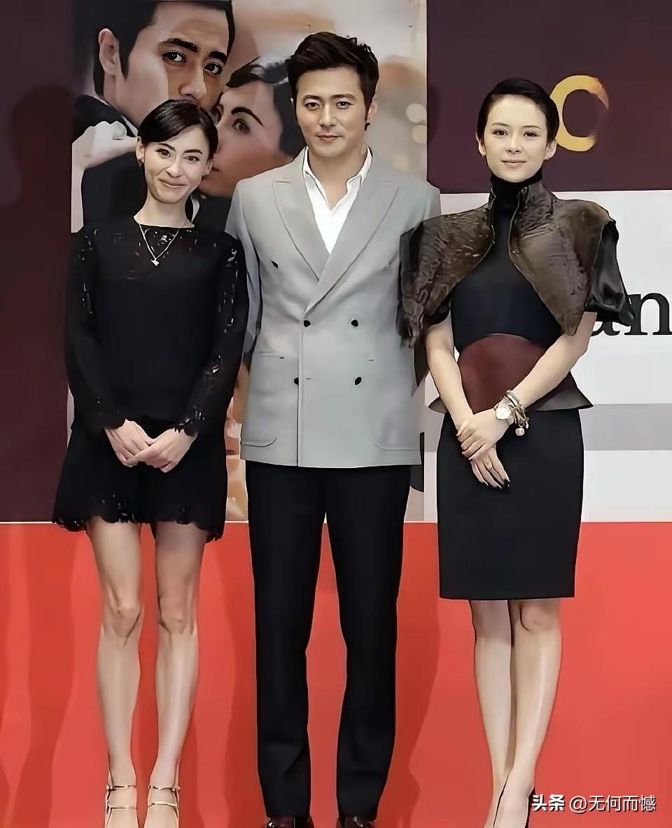 章子怡身边的这个男士，看了半天也不认识，好像应该没什么名气，另一个女子也不认识，