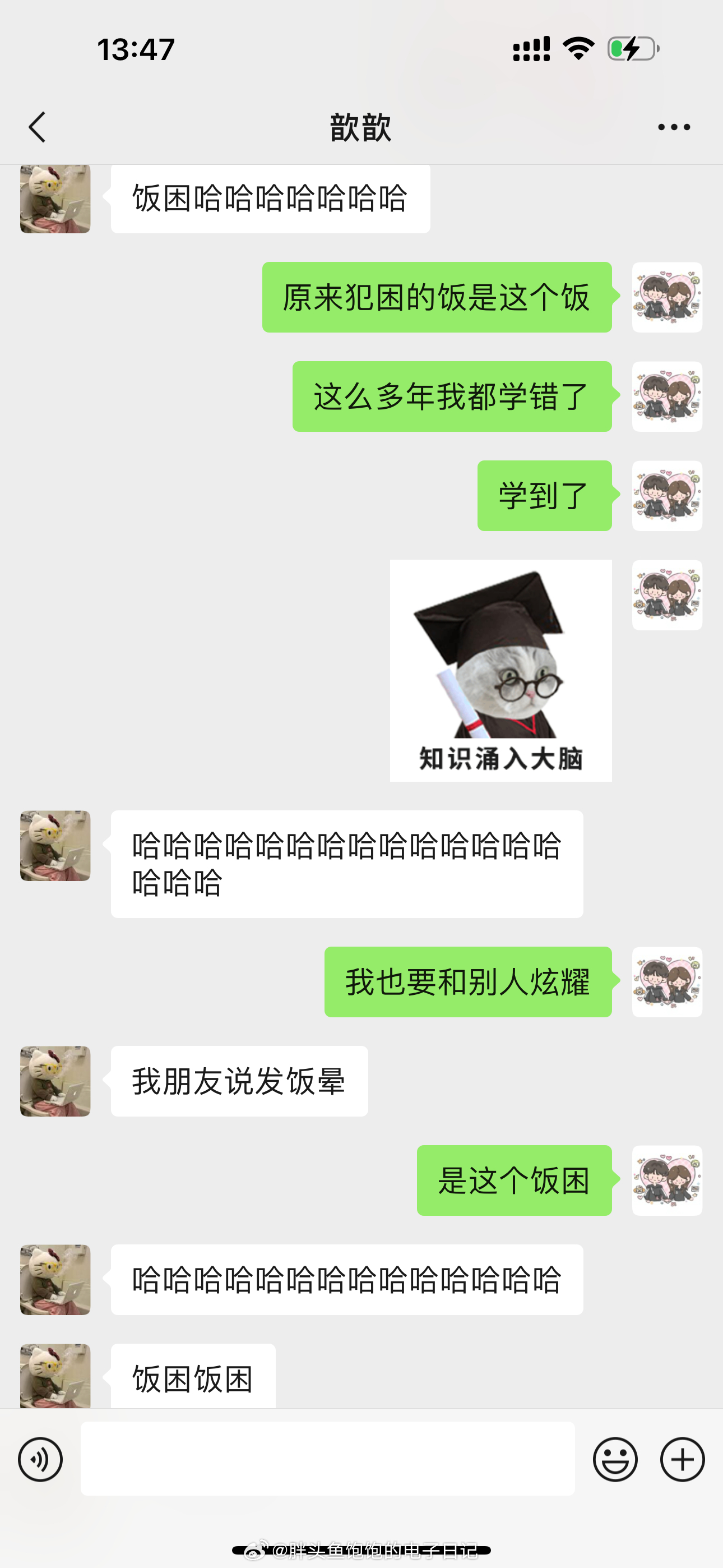 学到一个新鲜词：饭困原来这么多年我都学错了[奋笔疾书] ​​​