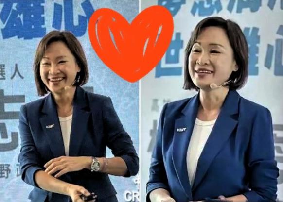 真没想到啊，
国民党主席郑丽文人还没有到台湾，国民党籍高雄市候选人柯志恩就公开称