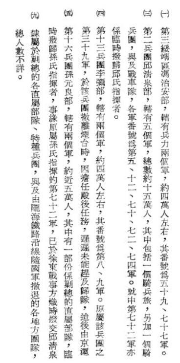 陈官庄围歼战国军兵力统计：超过30万

淮海战役（徐蚌会战）开始时，如图所示：