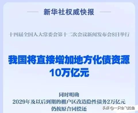 在最新的财经动态中，我们见证了一个重大决策的落地：全国人大批准了6万亿的化债限额