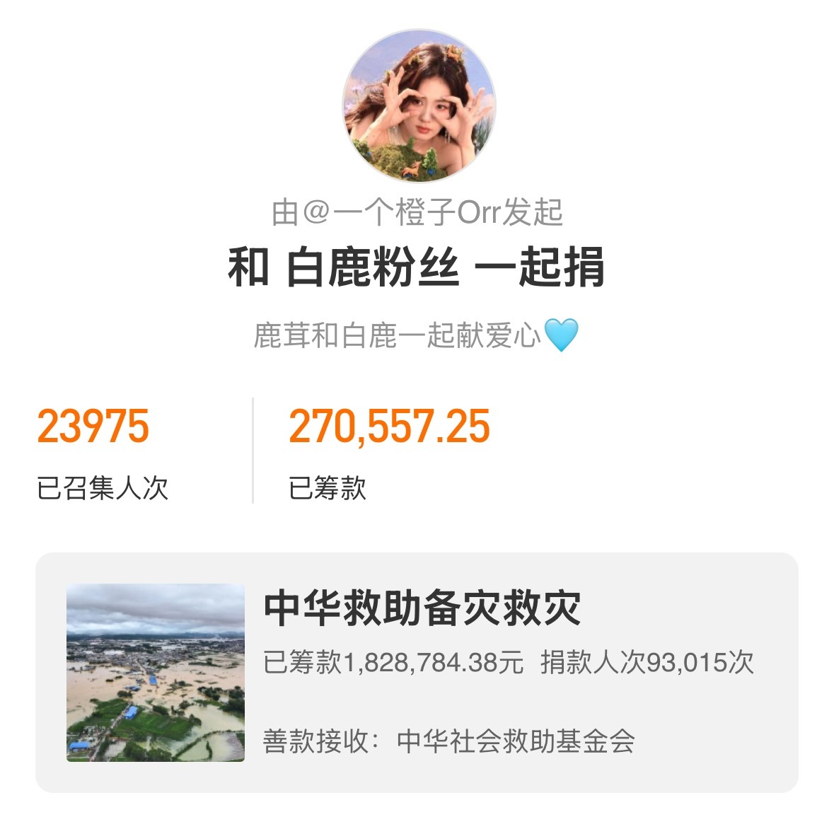 换个用词又上这么在意白鹿粉丝？能不能在意一下广西灾情把关注度放在灾情上？白鹿粉丝
