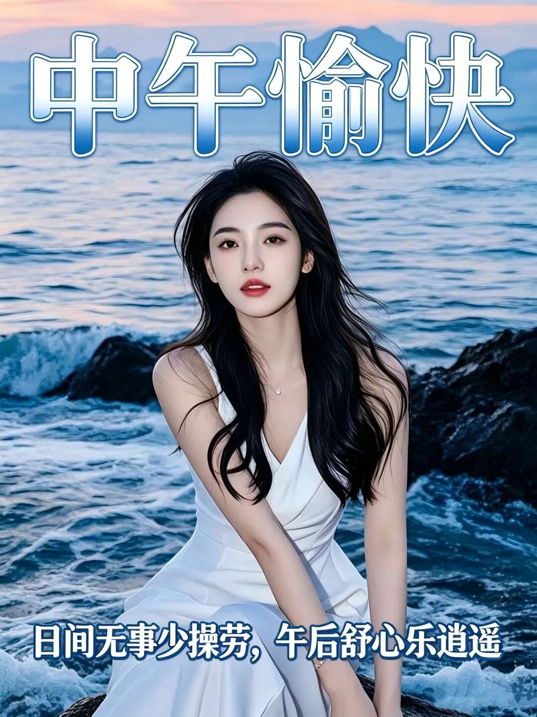8张 美女中午好图片：歇晌啦，少操劳多享福，日子乐呵呵