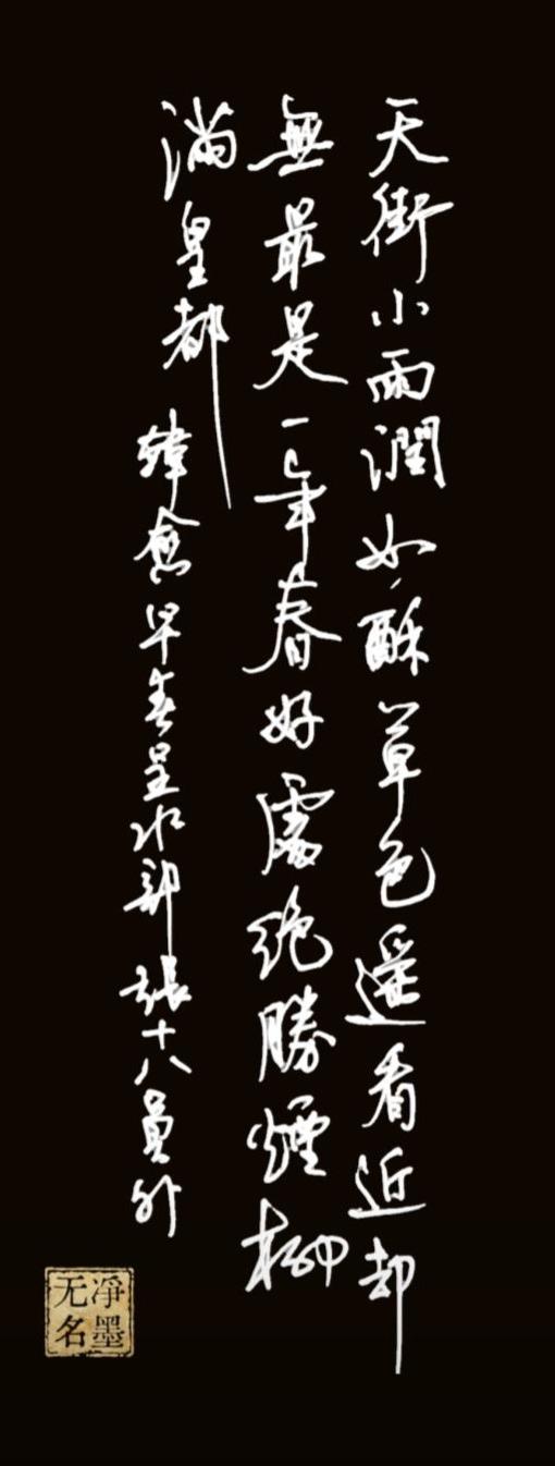 请发表您的高见！
看到这个作品，放眼上去，可能先是两个悬针竖。您认为是潇洒还是根