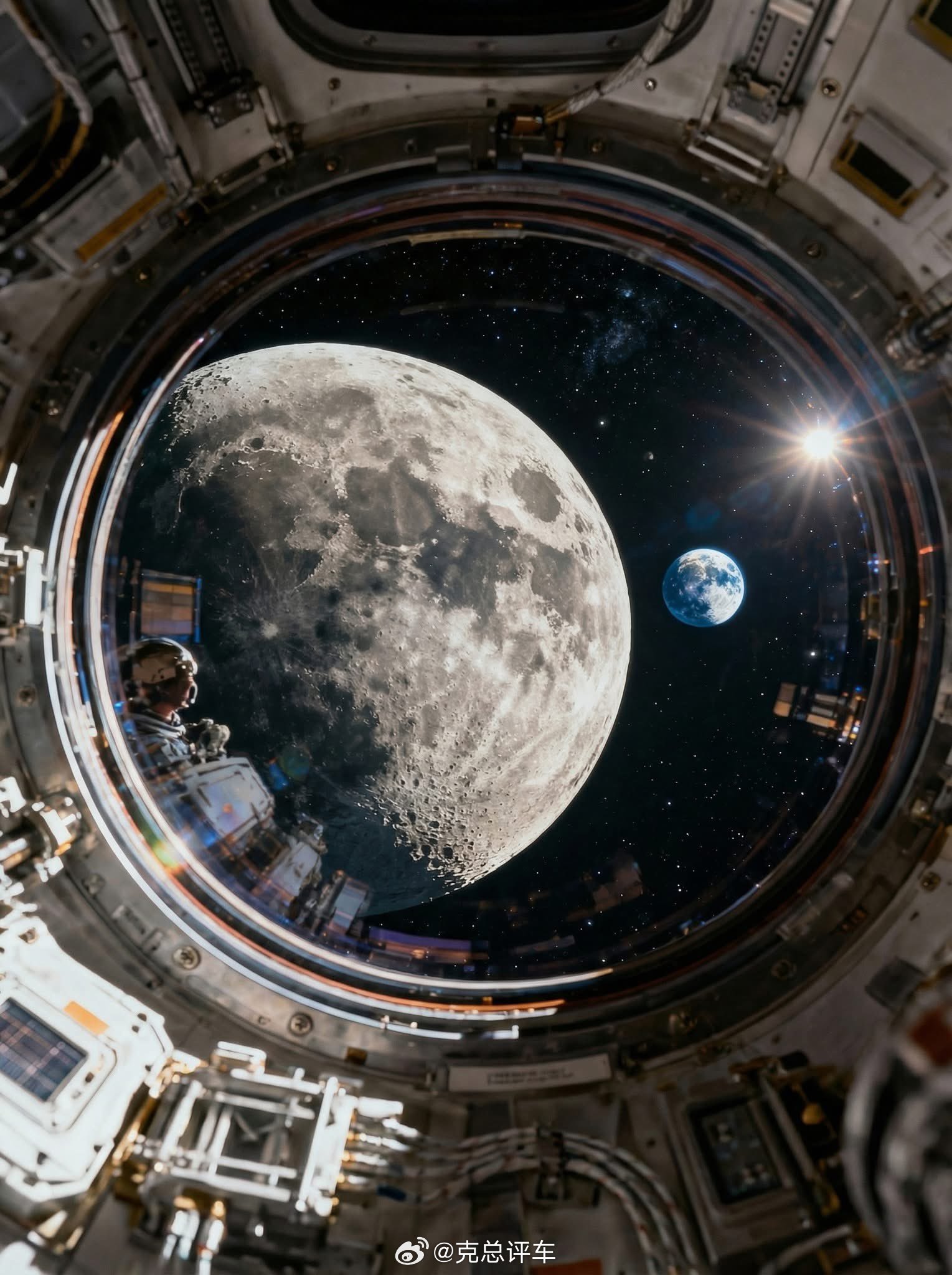 那一刻，阿耳忒弥斯二世离月球更近，地球在23.8万英里（约383024公里）之外