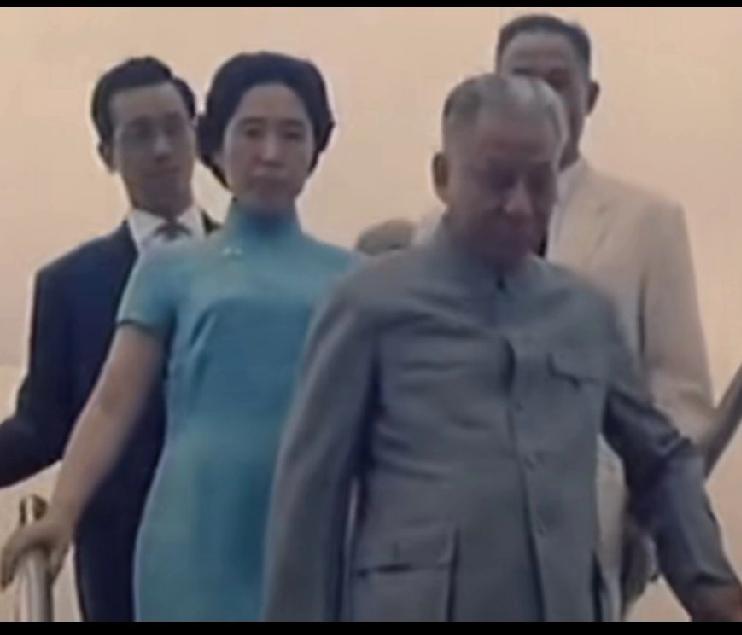 伟人风采！夫人后面两位是陪同人员吗？这俩位是谁呢？