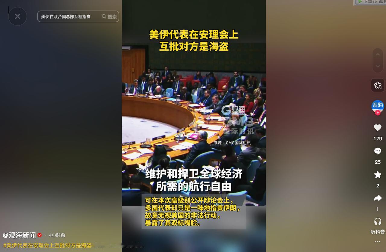 美伊两国代表在会上当众吵翻，互相指责对方是海盗。而其导火索，主要是美军在阿曼海强