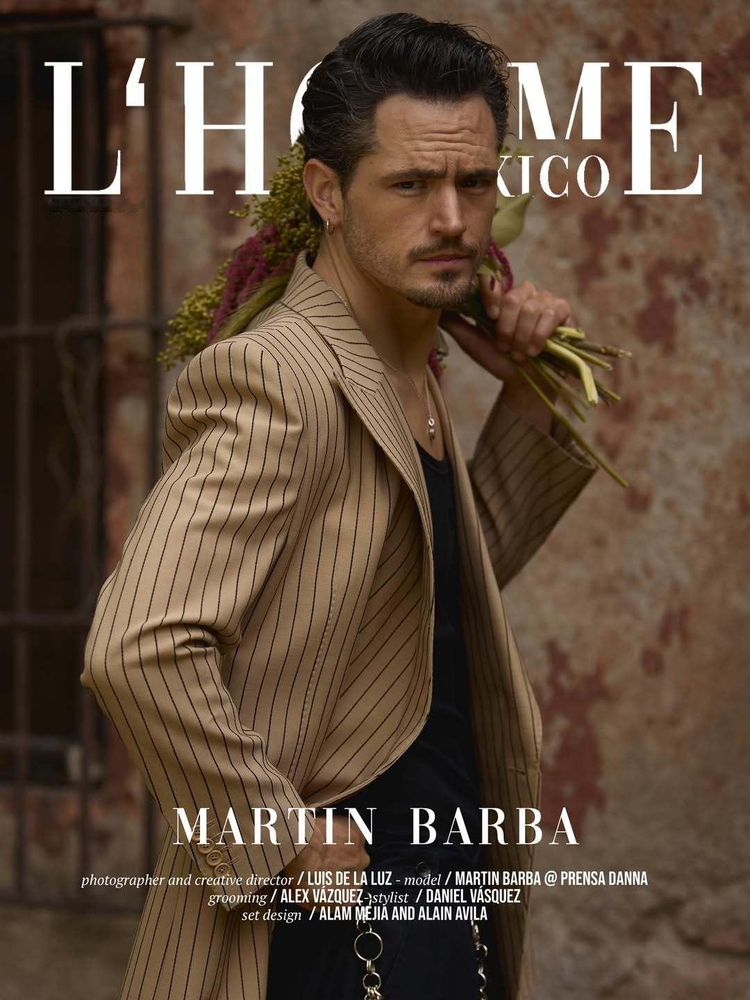 Martin Barba 墨西哥版『L'Homme』杂志九月封面: 