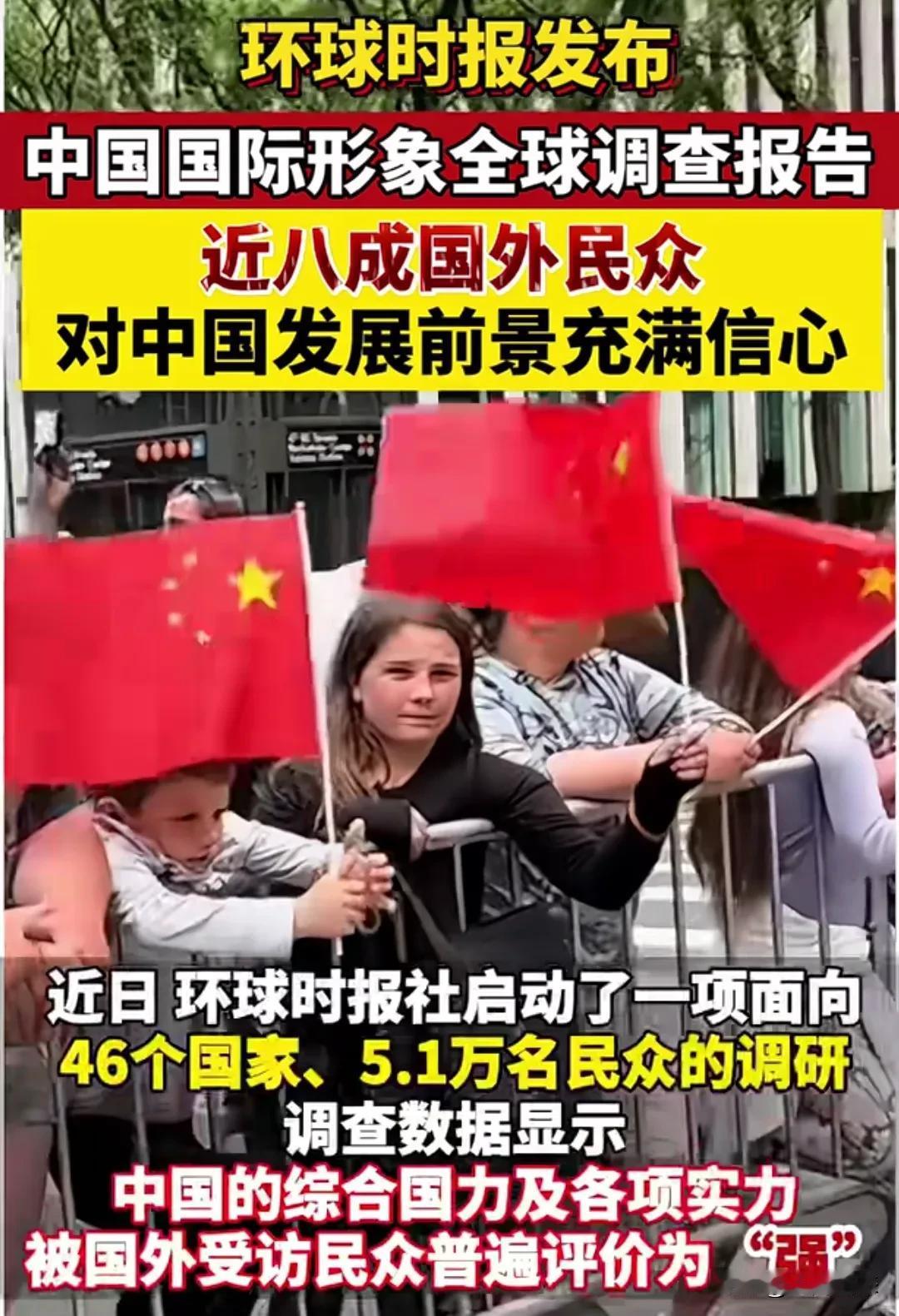 国外调查，外国对中国发展与未来充满希望和信心
近几日，环球时报社，启动了一项调研