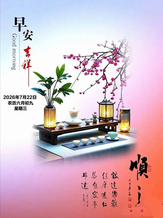 2026年7月22日 农历六月初九 星期三
 
农历六月初九正值初伏前后，暑湿升