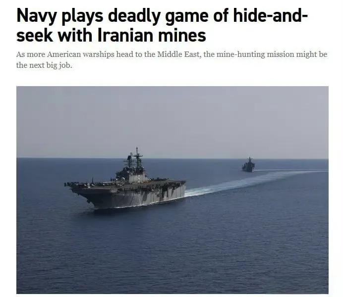 美国“政治新闻网”报道称，美国海军开始对霍尔木兹海峡进行扫雷行动，但截至目前，美