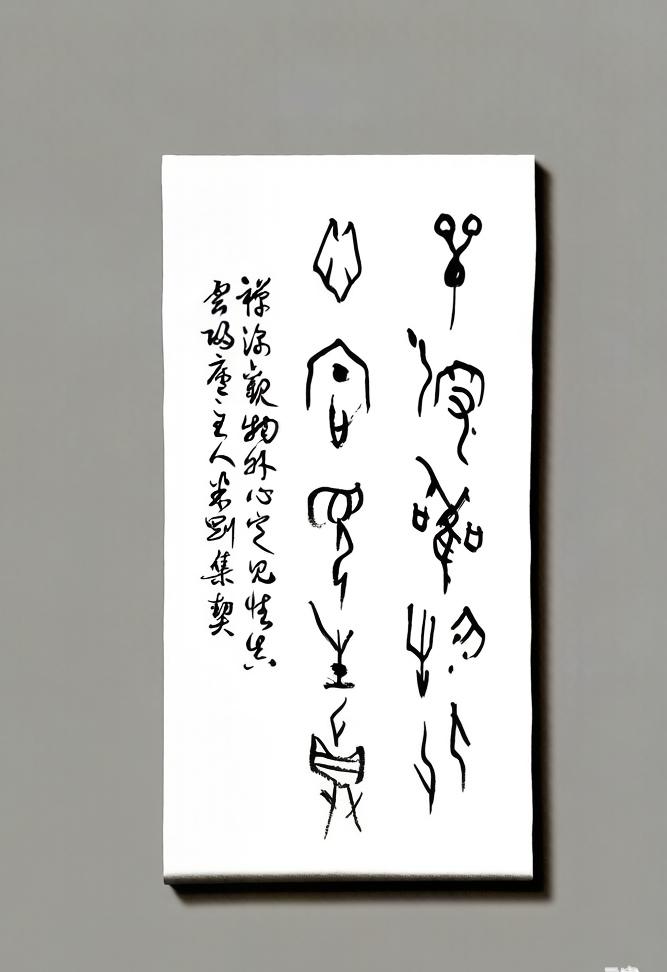 米刚甲骨文作品