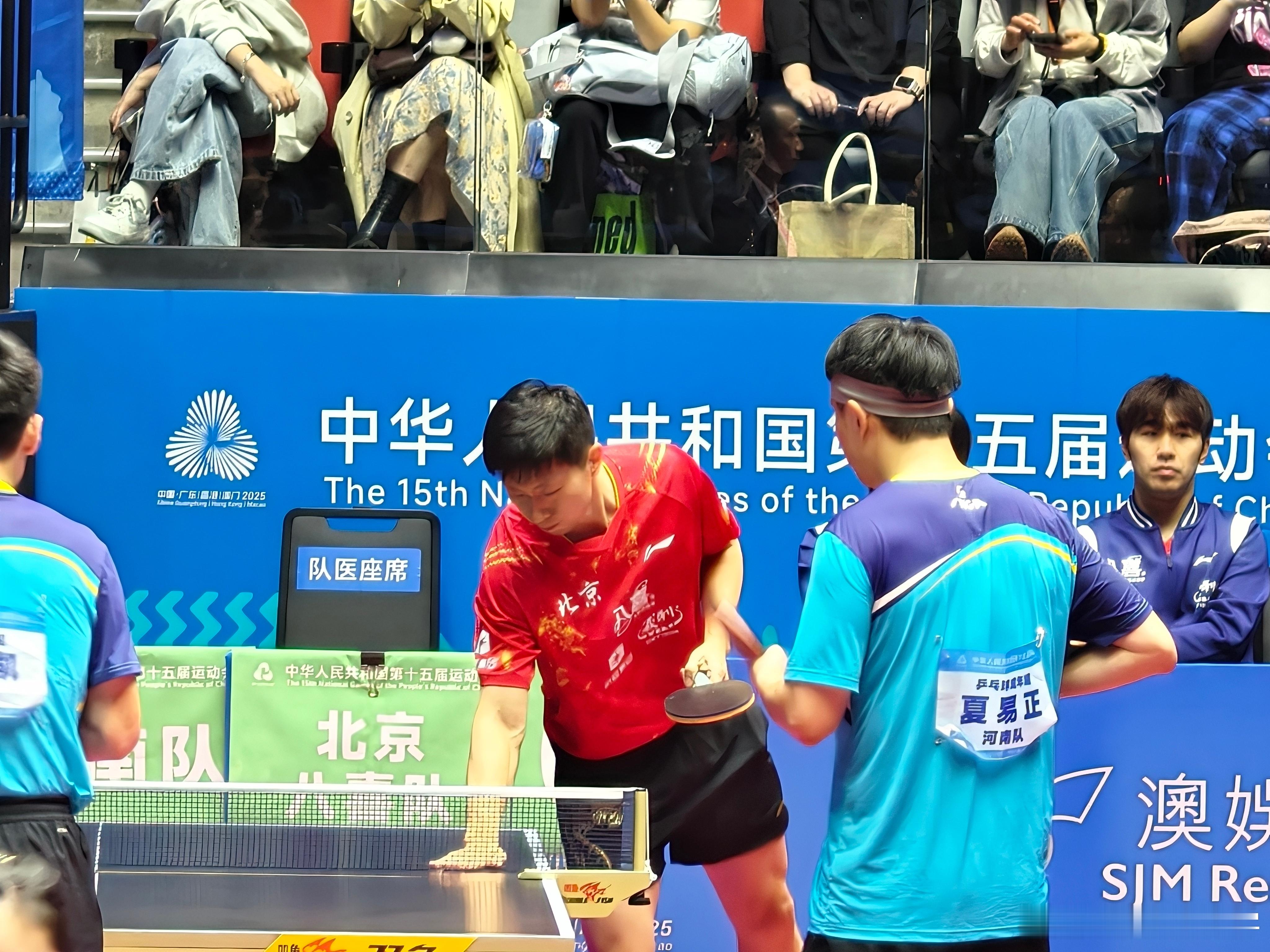 鞍山小马对球台的感情。 