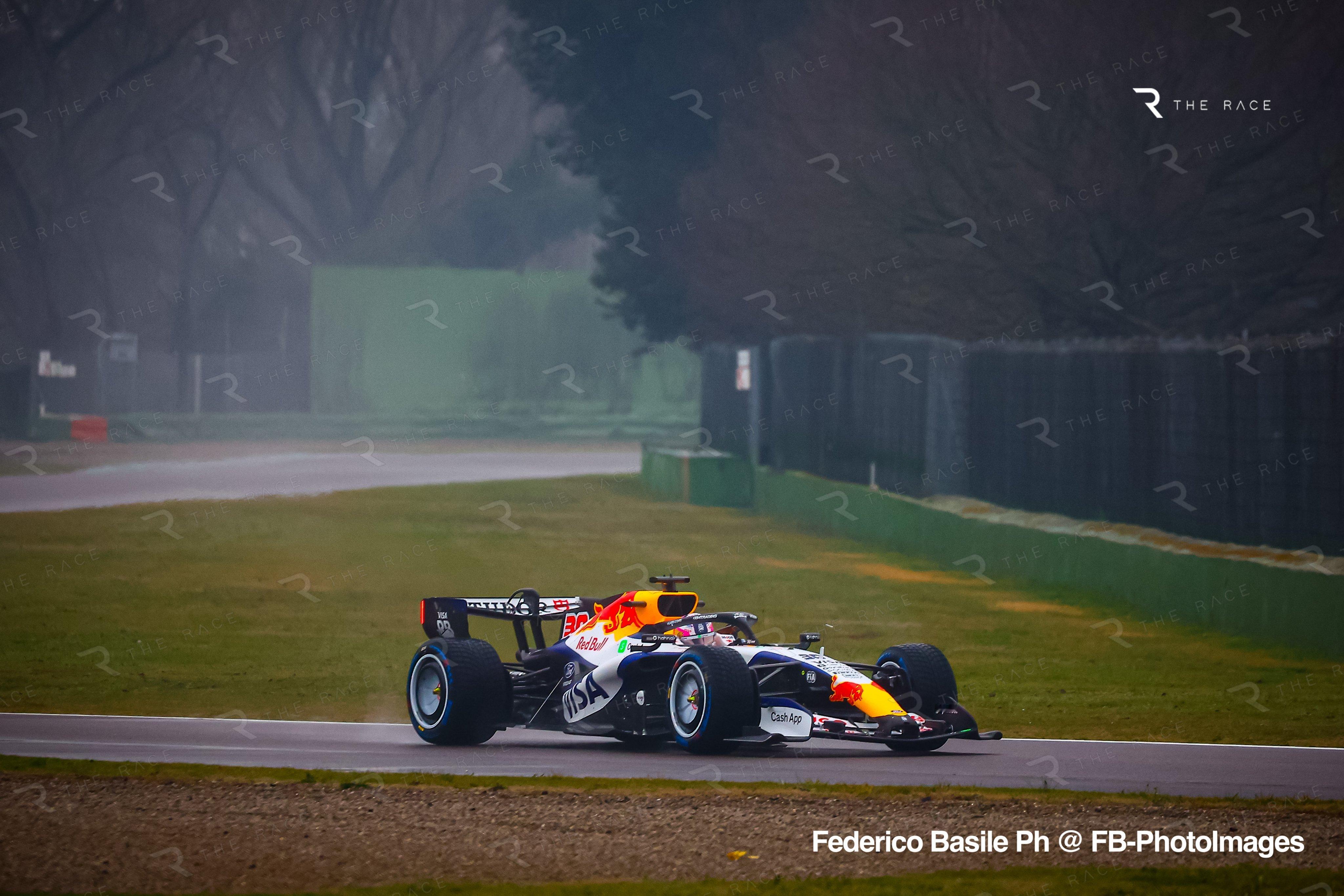 f1 小牛 VCARB03 赛车今天在伊莫拉赛道完成 Shakedown，由利亚