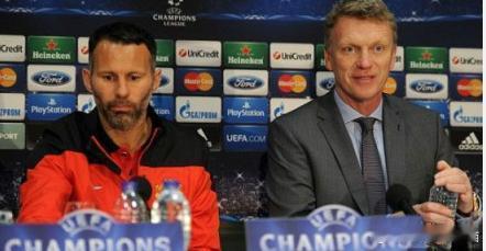 【拜仁9-0曼联?莫耶斯被现场羞辱】4月2日，吉格斯和莫耶斯出席发布会，本是澄清