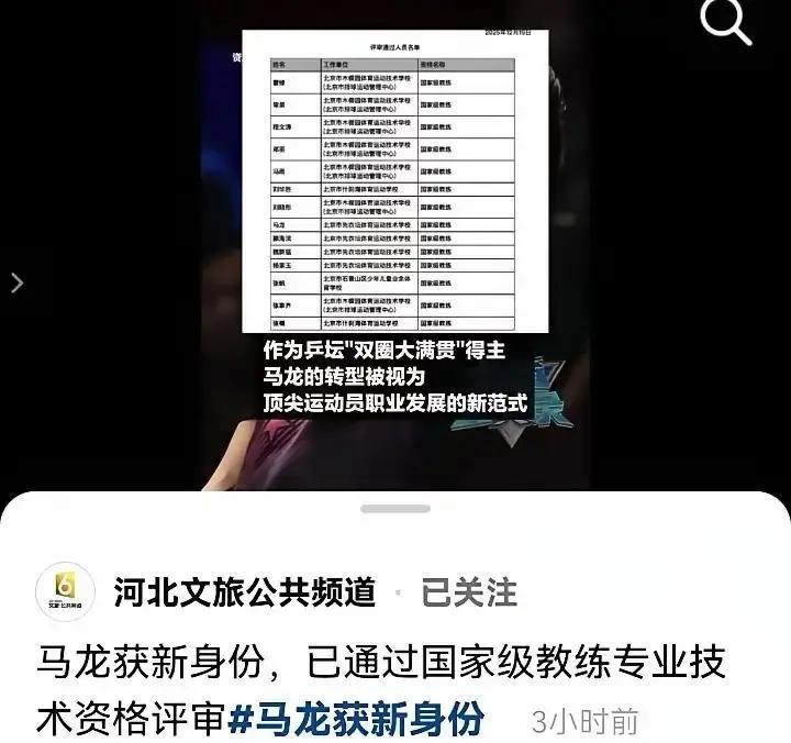 别猜了，马龙不可能当孙颖莎教练。
 
你看到的是“技术风格相似”，是“偶像崇拜”