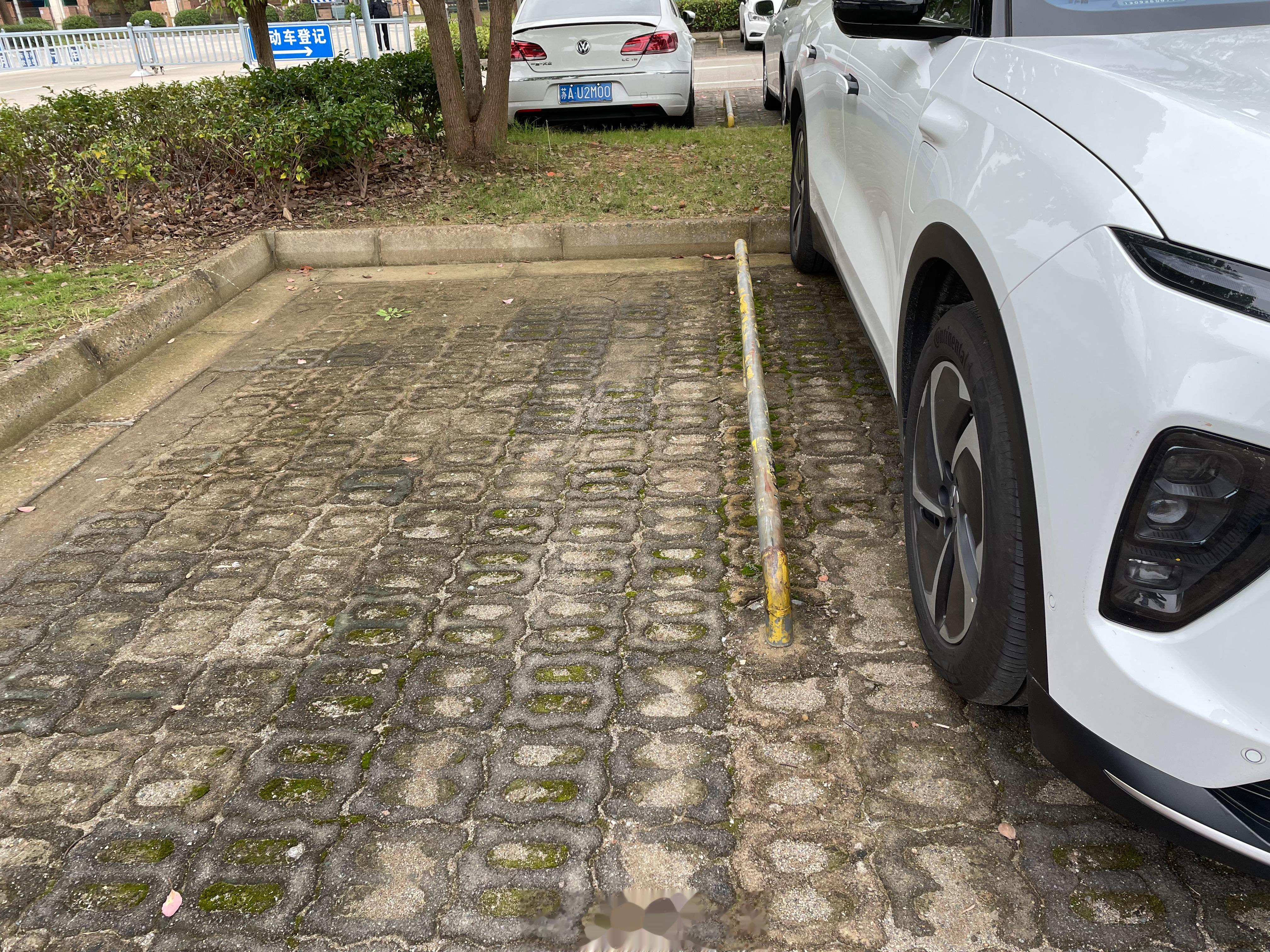 这种划线方式不合适自动泊车[二哈] ​​​
