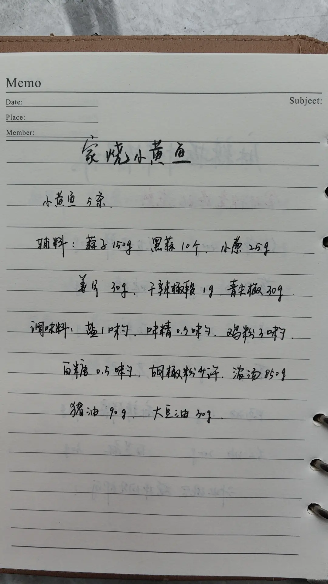 家烧小黄鱼配方教程做法。这是我从江苏一家很火的餐馆学来的，很不错的家烧...