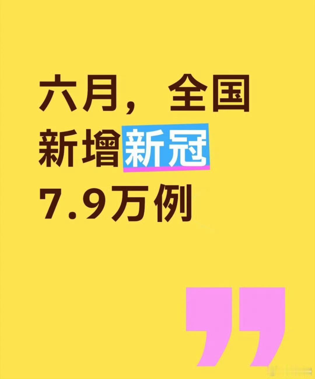 6月新增新冠确诊7.9万例中疾控提醒，近期，我国呼吸道传染病疫情有所波动，流感病