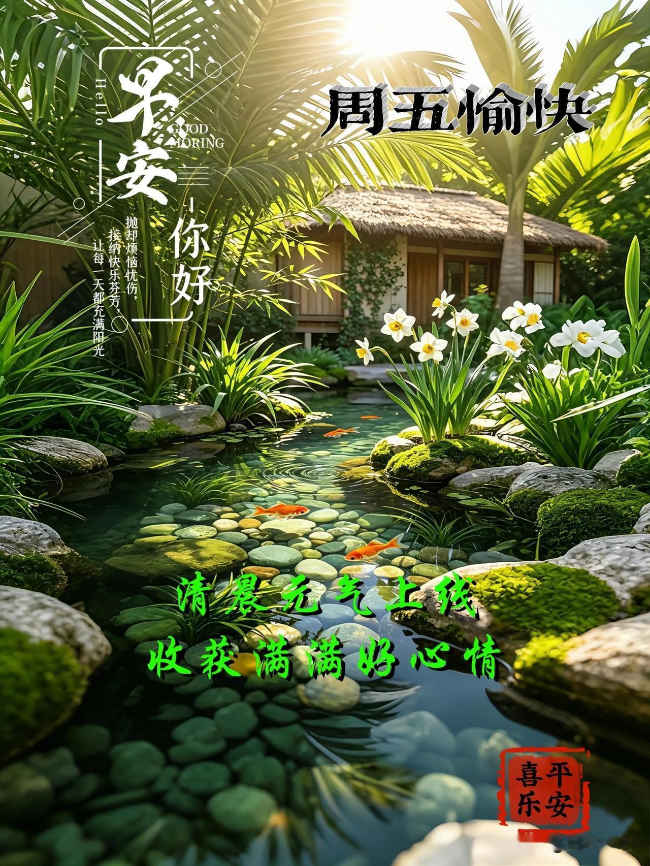 新的一天如约而至，带着温柔与希望，愿你被好运环绕。