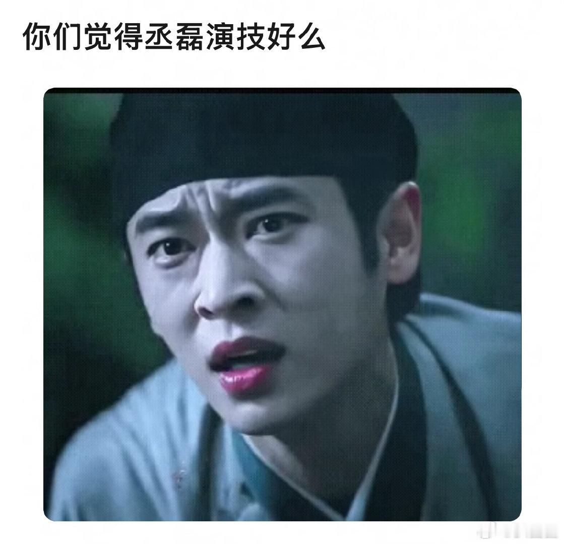 你觉得丞磊的演技好吗～