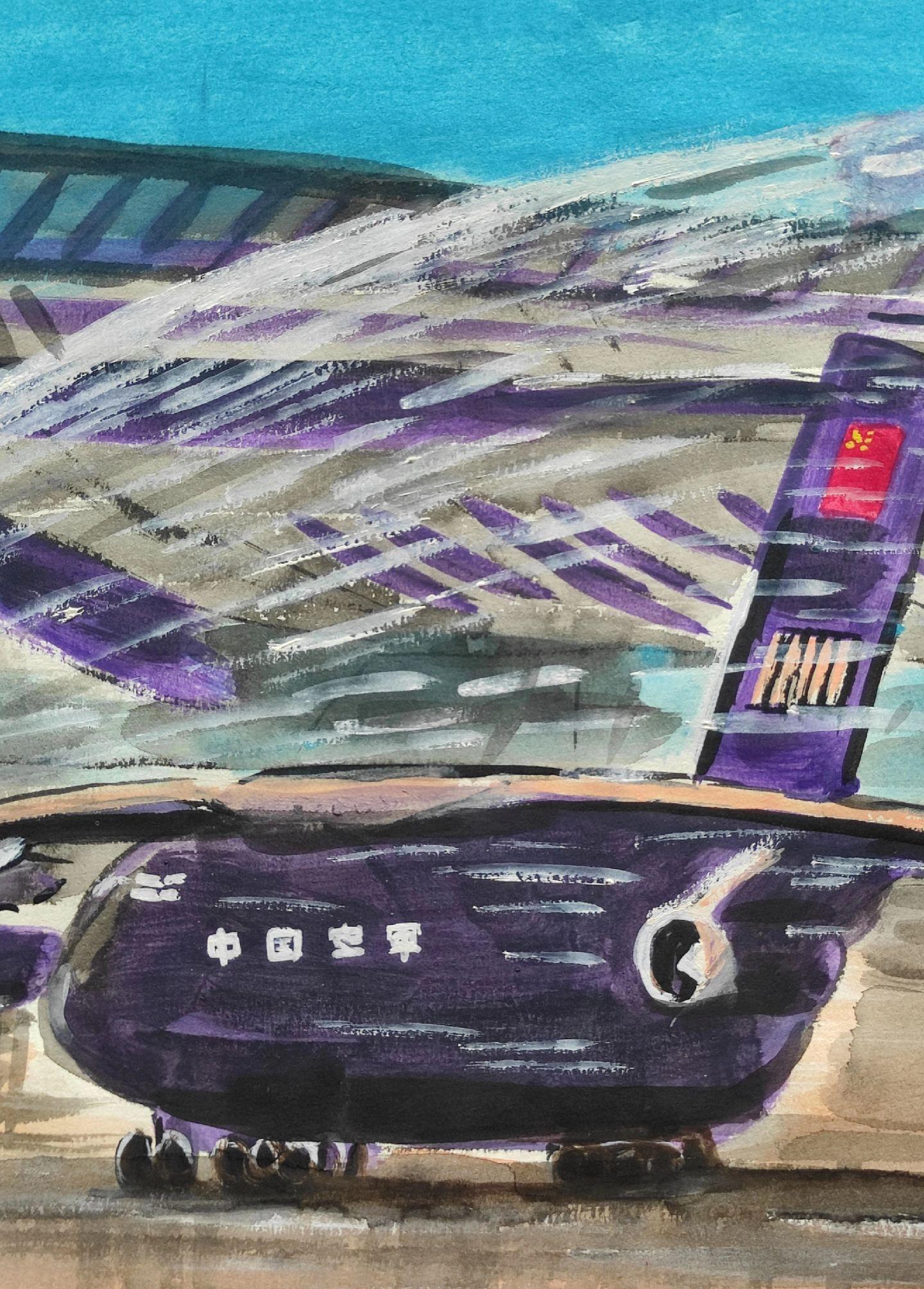 中国空军专机接志愿军英烈回家。第十二批在韩中国人民志愿军烈士遗骸将由专...