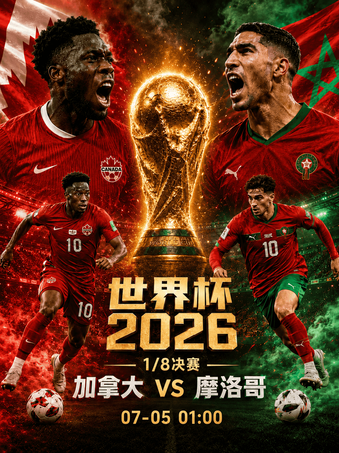 美加墨世界杯 【世界杯1/16决赛前瞻：加拿大 vs 摩洛哥 🍁🦁】简短总结