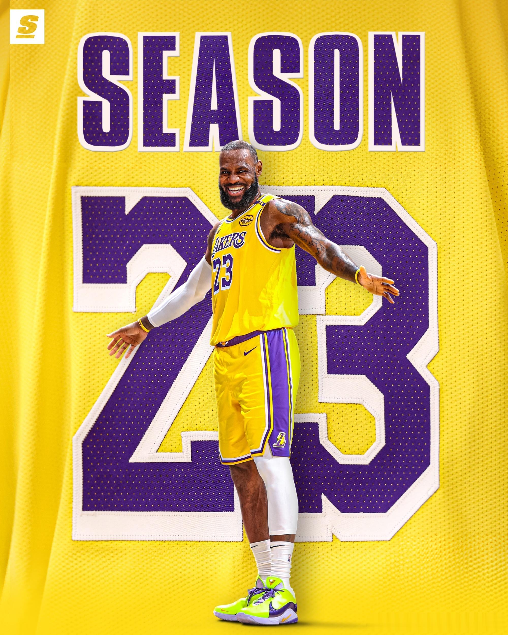 湖人23号球星詹姆斯的第23个赛季首秀！他刚刚从坐骨神经痛的伤病中恢复了