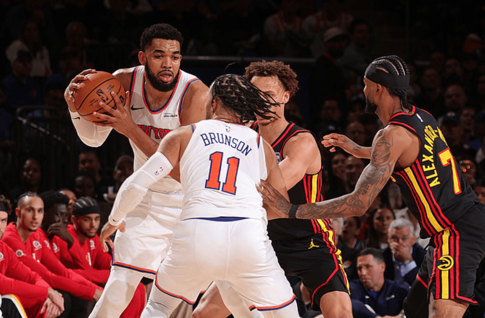 ESPN预测明日比赛：尼克斯胜率55.2%，老鹰胜率44.8%